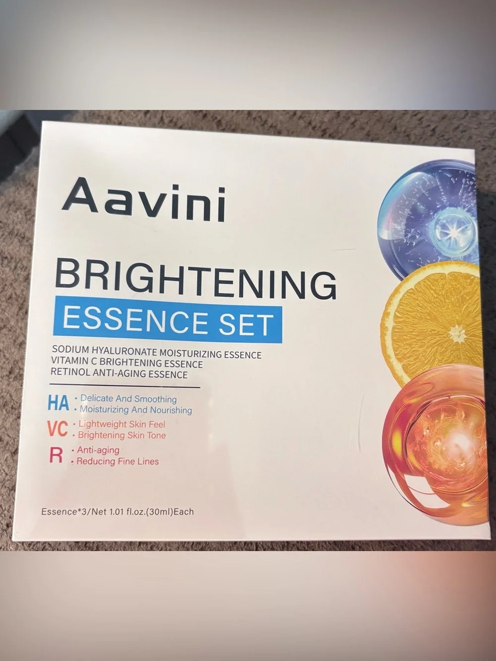 Aavini Vitamin C Brightening Essence Serum 3 seperate vials